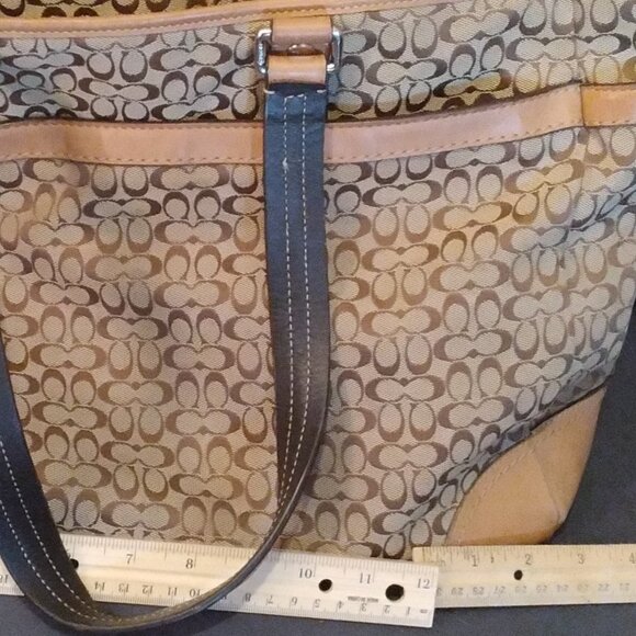 Coach Signature Diaper or Tote Bag No. J1176-F77156 - Picture 7 of 12